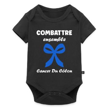 Sensibilisation au cancer du côlon - Body à manches courtes Premium Bébé - noir - Devant