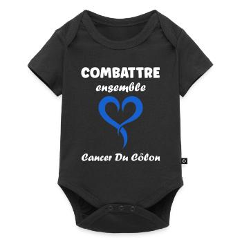 Sensibilisation au cancer du côlon - Body à manches courtes Premium Bébé - noir - Devant
