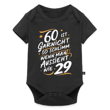 Birthday gift 60 years birthday boy - Baby Premium short-sleeve bodysuit - black - Front