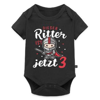 Birthday Gift 3 Years Birthday Boy - Baby Premium short-sleeve bodysuit - black - Front