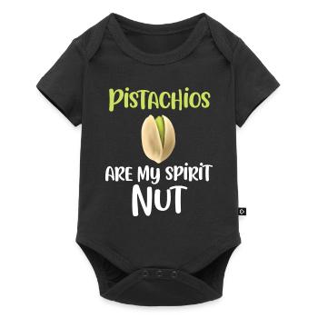 Pistazien Sind Meine - Baby Premium Kurzarmbody - Schwarz - Vorne
