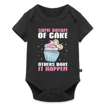 Cupcake - Baby Premium short-sleeve bodysuit - black - Front