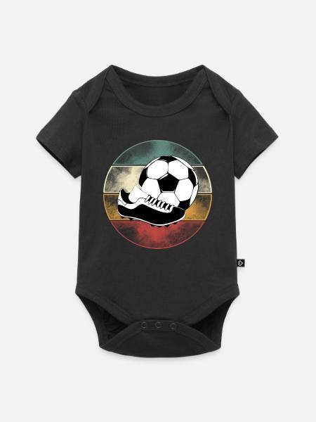 Fußball Fußballer - Baby Premium Kurzarmbody - Schwarz