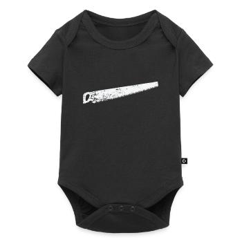 large saw for work - Baby Premium short-sleeve bodysuit - black - Front