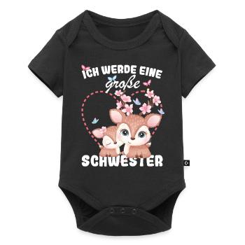 I'm going to be a big sister in 2025 - Baby Premium short-sleeve bodysuit - black - Front