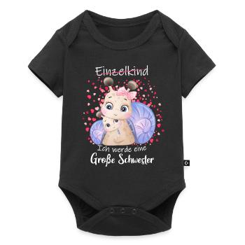I'm going to be a big sister in 2025 - Baby Premium short-sleeve bodysuit - black - Front