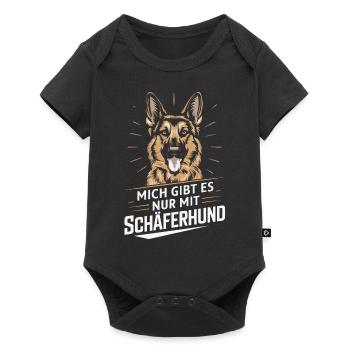 Berger Allemand Chiens Malinois - Body à manches courtes Premium Bébé - noir - Devant