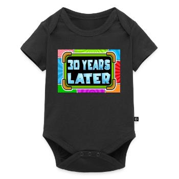 30 years later Birthday Gift - Baby Premium short-sleeve bodysuit - black - Front