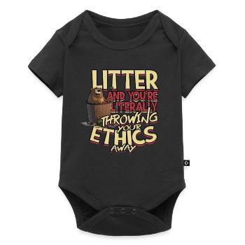 Environmental Protection Environmentalist Climate Protection - Baby Premium short-sleeve bodysuit - black - Front