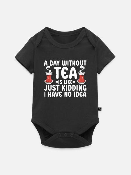 Teetrinker Tee - Baby Premium Kurzarmbody - Schwarz