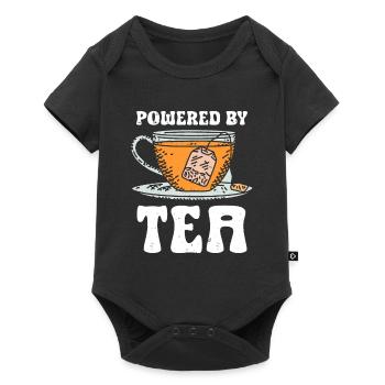 Tea Drinker Tea - Baby Premium short-sleeve bodysuit - black - Front