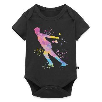 Figure Skater Ice Skating Figure Skating - Baby Premium short-sleeve bodysuit - black - Front