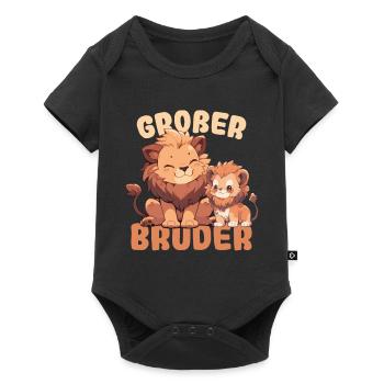 Announcing offspring | I'm going to be a big brother in 2025 - Baby Premium short-sleeve bodysuit - black - Front