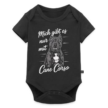 Dogs Cane Corso Italiano Dog - Baby Premium short-sleeve bodysuit - black - Front