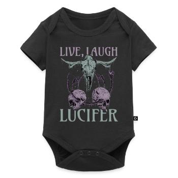Live Love Lucifer Goth Festival Death Metal - Baby Premium short-sleeve bodysuit - black - Front