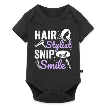Coiffeur Coiffeur Coiffeur Coiffeur - Body à manches courtes Premium Bébé - noir - Devant