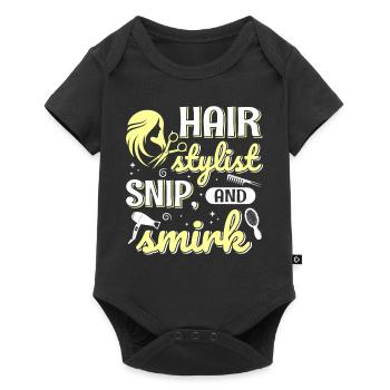Coiffeur Coiffeur Coiffeur Coiffeur - Body à manches courtes Premium Bébé - noir - Devant