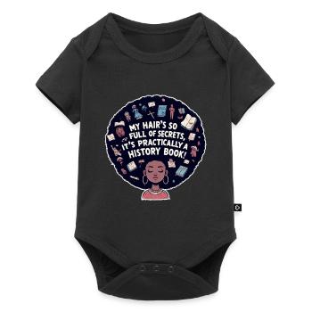 Historical Treasures Hair Illustration - Baby Premium short-sleeve bodysuit - black - Front