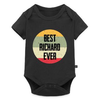Le meilleur Richard de tous les temps - Body à manches courtes Premium Bébé - noir - Devant