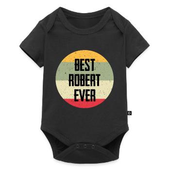 Best Robert Ever - Baby Premium Kurzarmbody - Schwarz - Vorne