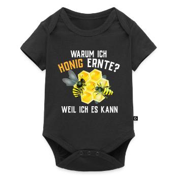 Beekeeper Tshirt Honey Bee Beekeeping Beekeeper - Baby Premium short-sleeve bodysuit - black - Front