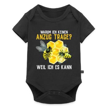 Beekeeper Tshirt Honey Bee Beekeeping Beekeeper - Baby Premium short-sleeve bodysuit - black - Front