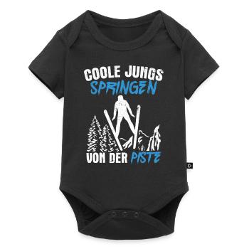 Ski Jumping Ski Flying Competition Winter Sports Skisp - Baby Premium short-sleeve bodysuit - black - Front
