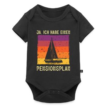 Pension Plan Sailing Pension Plan Retirement Pension Sailor - Baby Premium short-sleeve bodysuit - black - Front