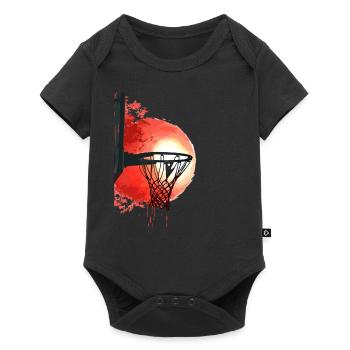 Streetball Sunset Dynamics - Baby Premium short-sleeve bodysuit - black - Front