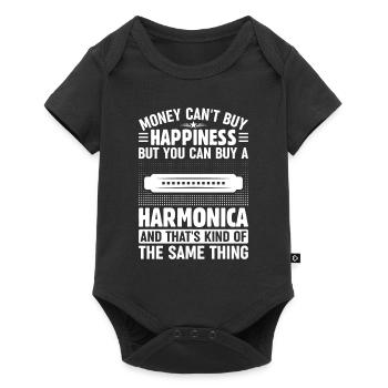 Money Can't Buy Happiness But You Can Buy A Harmon - Baby Premium short-sleeve bodysuit - black - Front