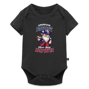 4 juillet Baseball American Patriot Back Down - Body à manches courtes Premium Bébé - noir - Devant