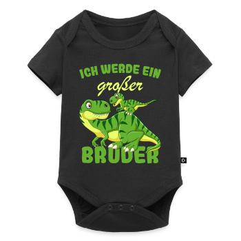Annonce de la prochaine génération | Je vais être un grand frère en 2025 - Body à manches courtes Premium Bébé - noir - Devant