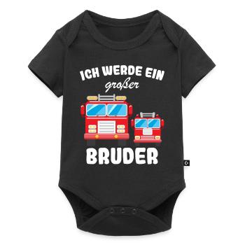 Annonce de la prochaine génération | Je vais être un grand frère en 2025 - Body à manches courtes Premium Bébé - noir - Devant