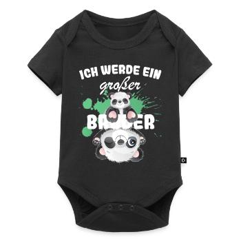 Annonce de la prochaine génération | Je vais être un grand frère en 2025 - Body à manches courtes Premium Bébé - noir - Devant
