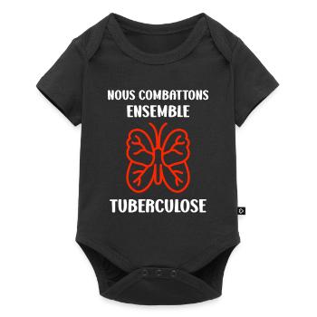 Sensibilisation à la tuberculose - Body à manches courtes Premium Bébé - noir - Devant