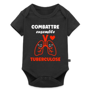 Sensibilisation à la tuberculose - Body à manches courtes Premium Bébé - noir - Devant