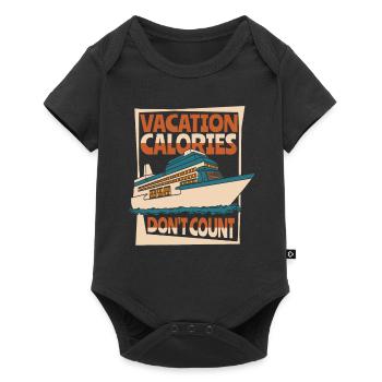Les calories de vacances ne comptent pas Croisière en bateau de croisière - Body à manches courtes Premium Bébé - noir - Devant