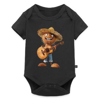Coconut Guitar - Baby Premium short-sleeve bodysuit - black - Front