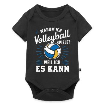 Volley-ball Volley-ball de plage Joueurs de volley-ball sportifs - Body à manches courtes Premium Bébé - noir - Devant
