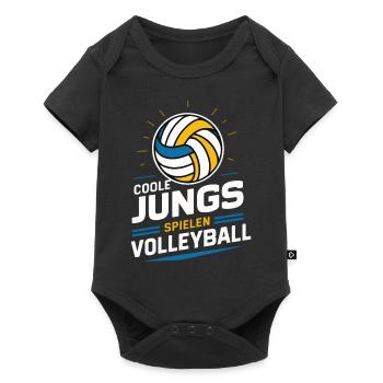 Volley-ball Volley-ball de plage Joueurs de volley-ball sportifs - Body à manches courtes Premium Bébé - noir - Devant