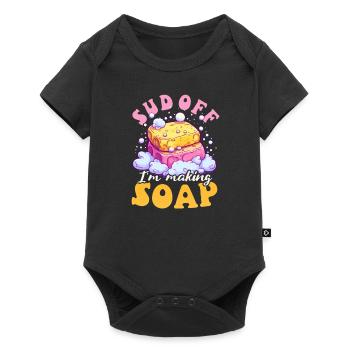 Soap Making Sud Off I'm Making Soap - Baby Premium short-sleeve bodysuit - black - Front