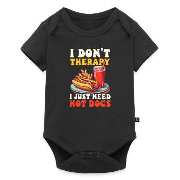 Hot-dog Ne pas avoir besoin de hot-dogs - Body à manches courtes Premium Bébé - noir - Devant