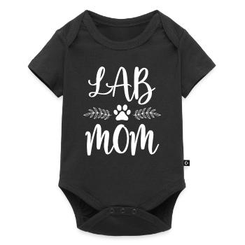 Lab Mom Shirt Labrador Retriever Lover Owner Funny - Baby Premium short-sleeve bodysuit - black - Front