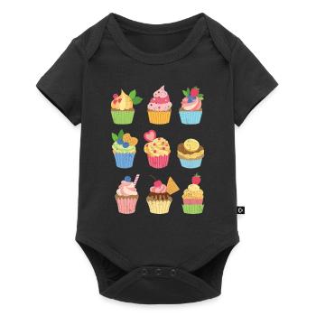 Cupcake - Body à manches courtes Premium Bébé - noir - Devant