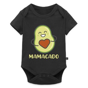 Avocado Mom Mamacado Pregnant Mom - Baby Premium short-sleeve bodysuit - black - Front