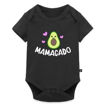 Avocado Mom Mamacado Pregnant Mom - Baby Premium short-sleeve bodysuit - black - Front