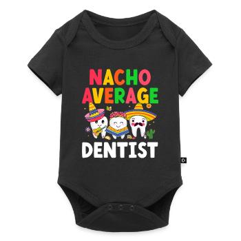 Nacho Dentiste moyen mexicain - Body à manches courtes Premium Bébé - noir - Devant