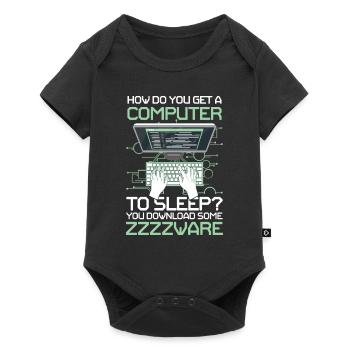 How Do You Get A Computer To Sleep You Download - Baby Premium Kurzarmbody - Schwarz - Vorne
