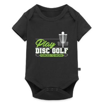 Jouer au Disc Golf - Body à manches courtes Premium Bébé - noir - Devant