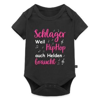 Schlager Tshirt Femme Schlager Party Costume Party - Body à manches courtes Premium Bébé - noir - Devant